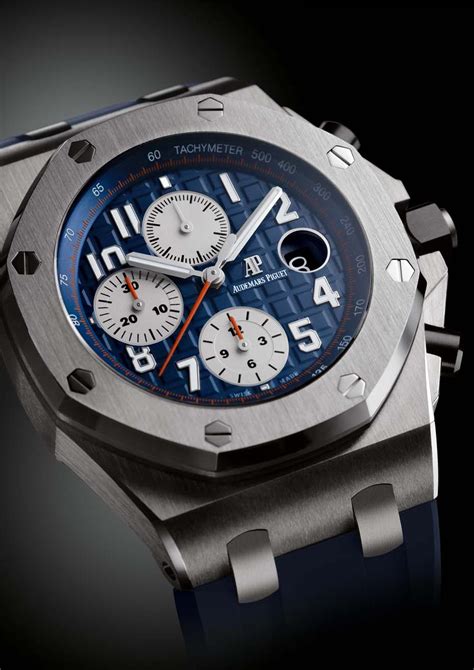 audemars piguet royal oak offshore blue rubber strap|audemars piguet hornback strap.